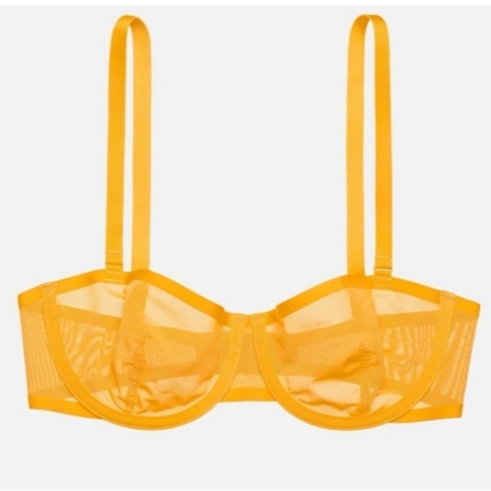 NWT Cuup Marigold Mesh Balconette Bra